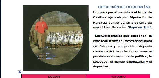 Exposición de fotografías en Carrión de los Condes