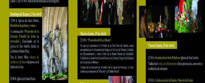 Programa semana santa en Carrión de los Condes