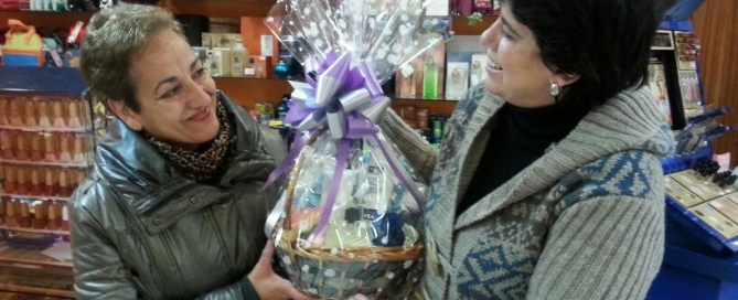 Premio tras comprar en Carrión de los Condes