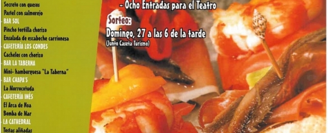 Cartel Tapas 2014 en Carrión de los Condes