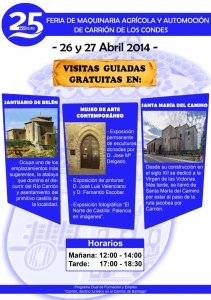 Cartel feria 2014 de maquinária agrícolaen Carrión de los Condes