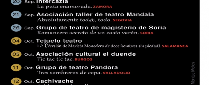 programación teatro. Carrión de los Condes