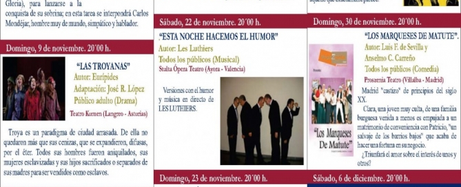 Cartel de Teatro Sarabia Carrión de los Condes