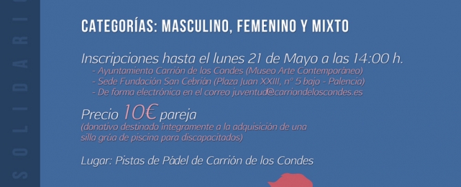 II Torneo de Pádel Solidario de Carrión de los Condes.