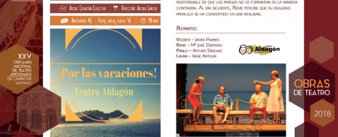 Programa XXV Certamen Nacional de Teatro Aficionado del Camino de Santiago.