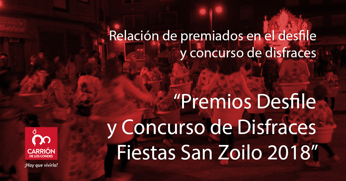 Ganadores y premios en el desfile y concurso de disfraces