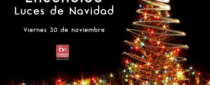 viernes 30 de noviembre, aproximadamente a las 20:30 h, encendido del nuevo alumbrado navideño