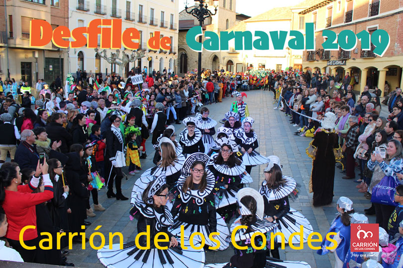 Carrión de los condes reluce con su desfile de disfraces de carnaval 2019