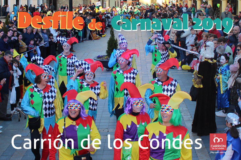 Carrión de los condes reluce con su desfile de disfraces de carnaval 2019
