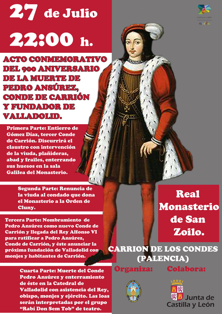 900 Aniversario de la Muerte de Pedro Ansúrez, Conde de Carrión