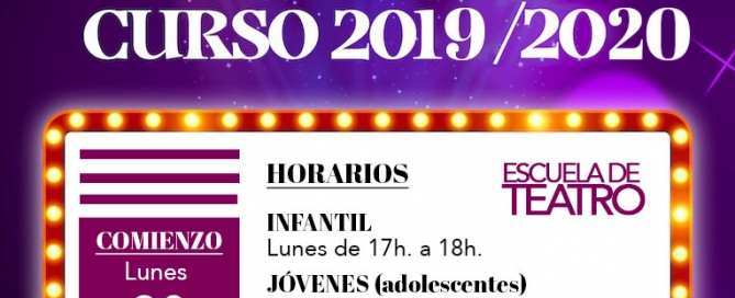 Escuela de Teatro Carrión de los Condes curso 2019/2020