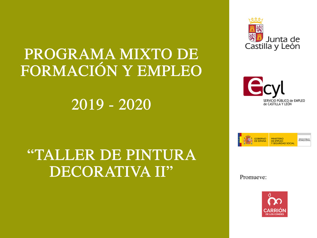 Puesta en marcha del nuevo programa mixto de pintura decorativa