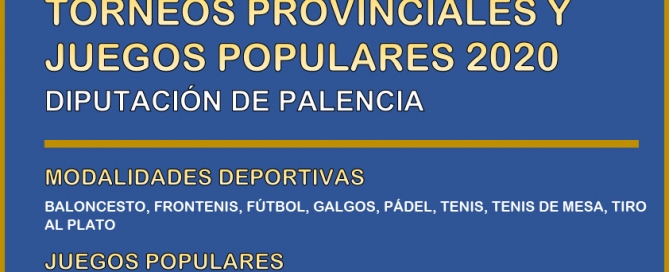 Torneos Provinciales y Juegos Populares 2020