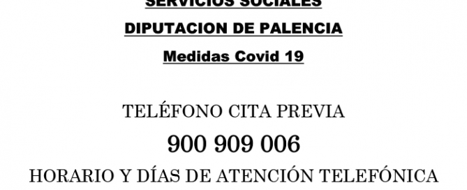 Cita Previa Servicios Sociales de la Diputación de Palencia
