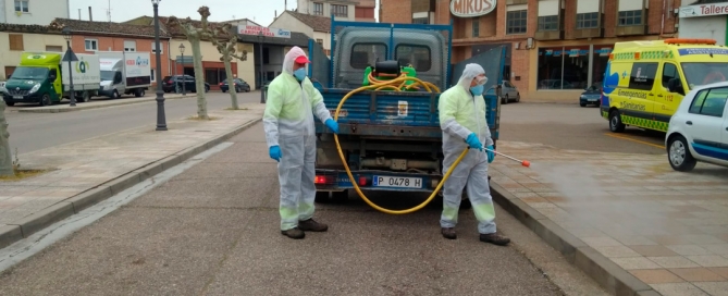 DESINFECCIÓN DE CALLES FRENTE AL COVID-19