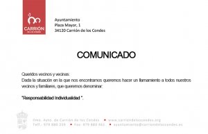 Comunicado, Responsabilidad Individualidad