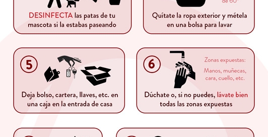 Protocolo desinfección al entrar en casa