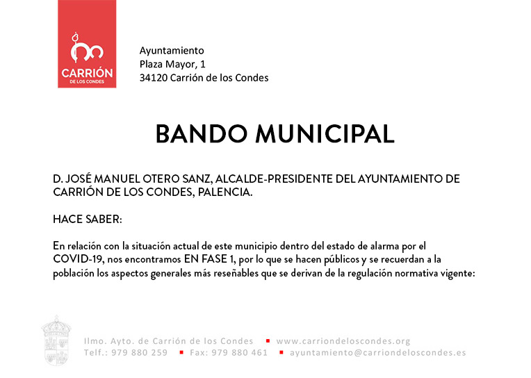 Bando Municipal Fase 1