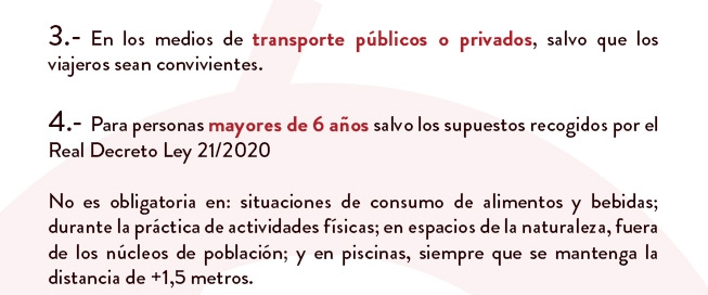 USO OBLIGATORIO DE MASCARILLAS EN CASTILLA Y LEÓN A PARTIR DEL SÁBADO