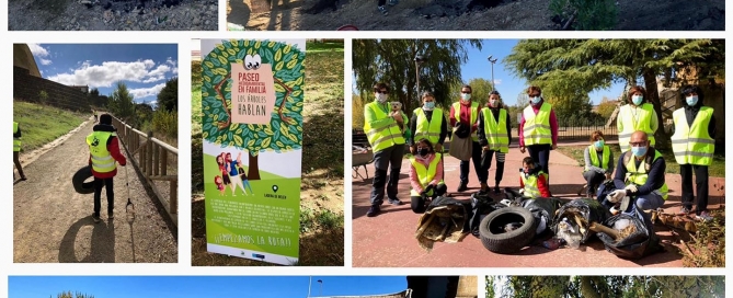acciones de voluntariado para mejora y mantenimiento de espacios comunes.