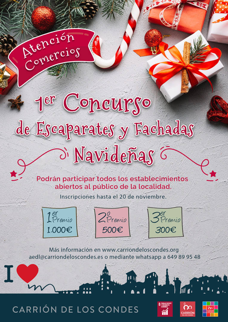 Concurso de Escaparates y fachadas navideñas de Carrión de los Condes