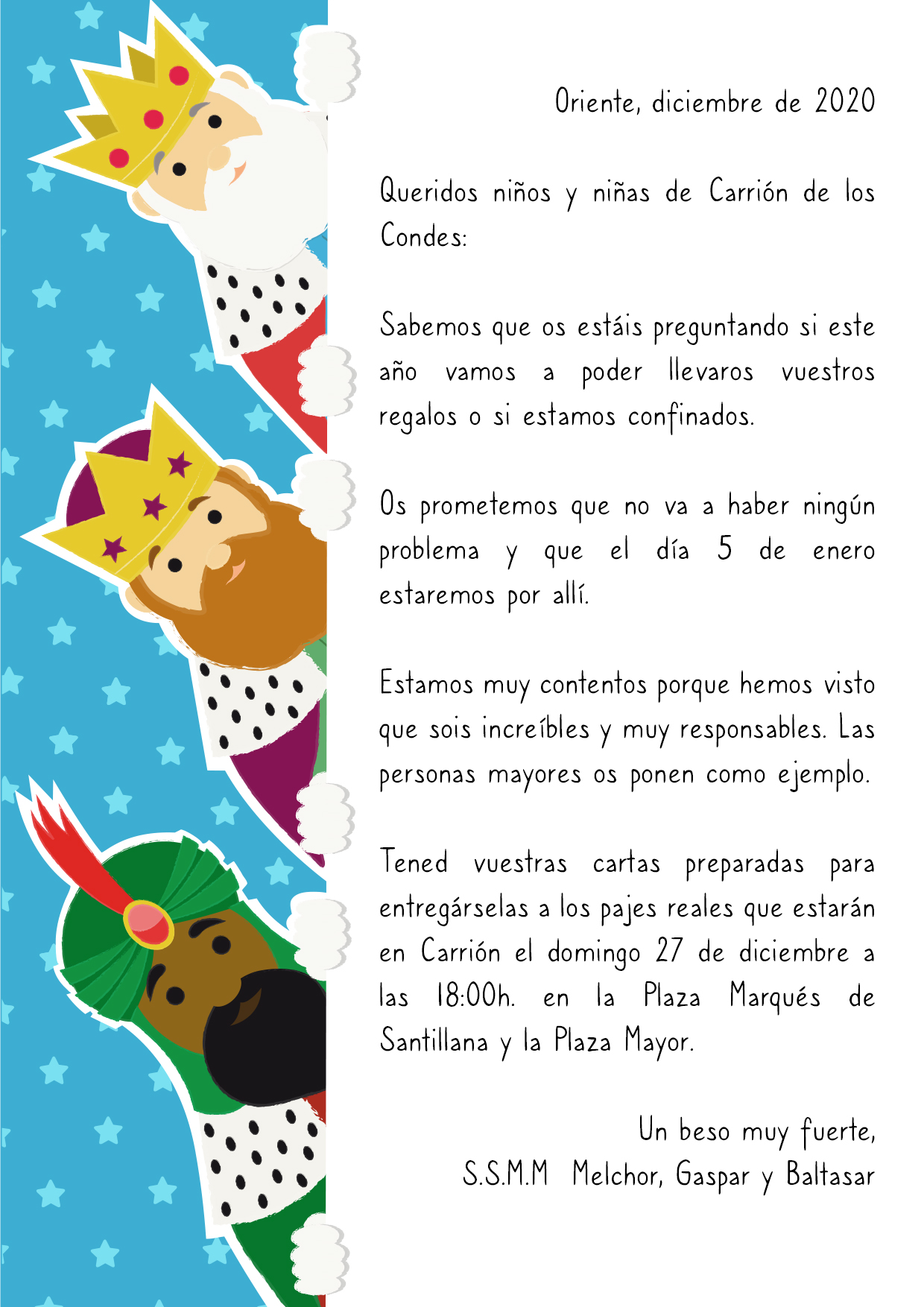 Los Reyes Magos llegan a Carrión