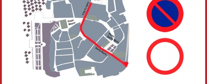 CIRCULACIÓN CORTADA PARA LAS CALLES SANTA MARÍA Y LA RÚA