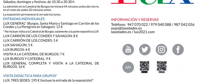 Horarios, precios, visitas grupales y reservas para LUX