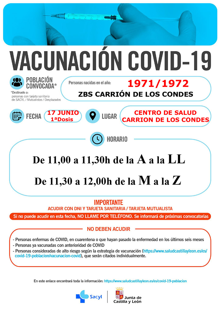 Vacunación COVID-19 | Año 1971 / 1972