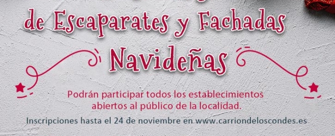 3er Concurso de Escaparates y fachadas navideñas de Carrión de los Condes