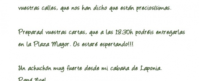Carta Papa Noel