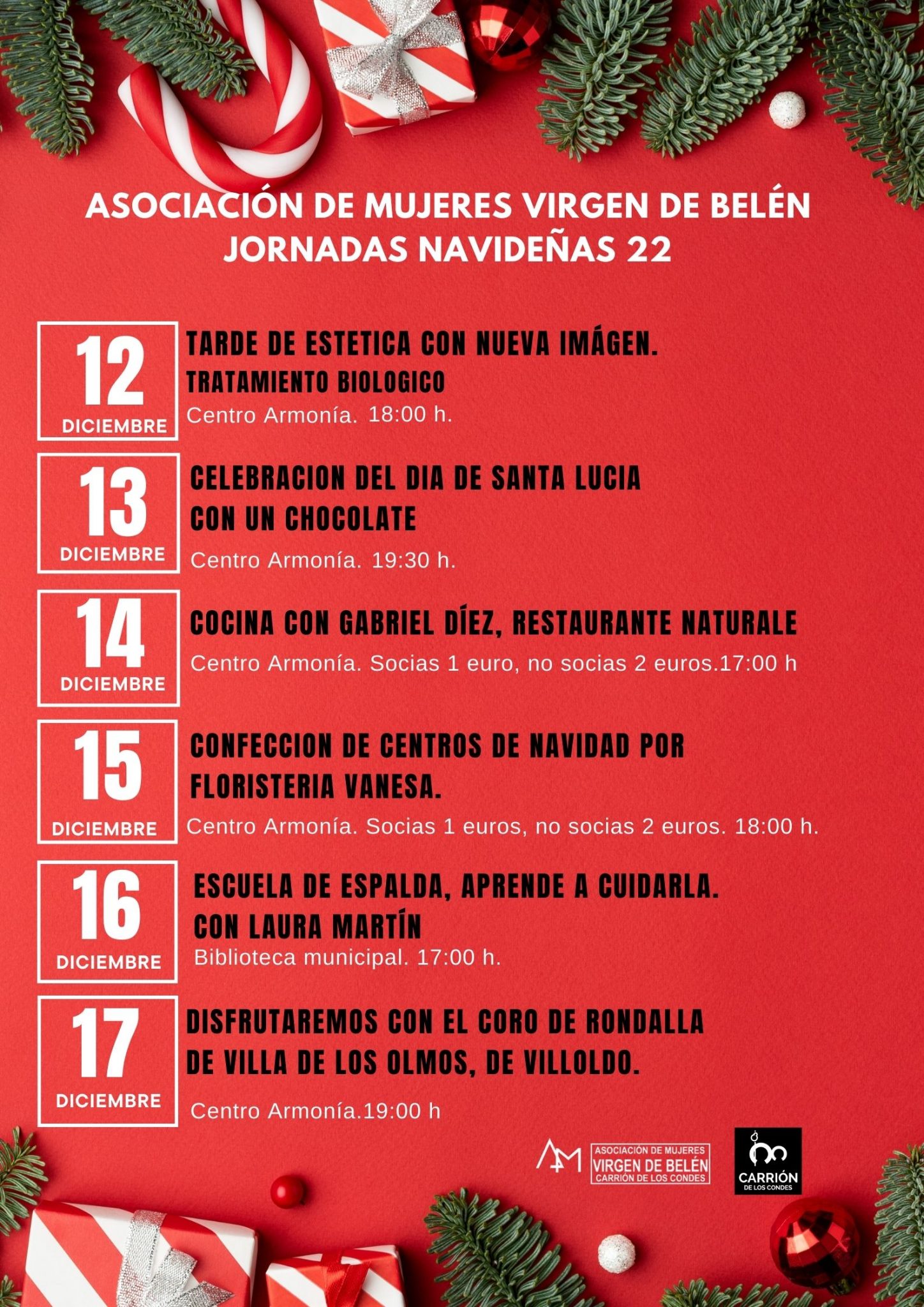 Jornada Navideñas 2022 organizado por la Asociación de Mujeres Virgen de Belén