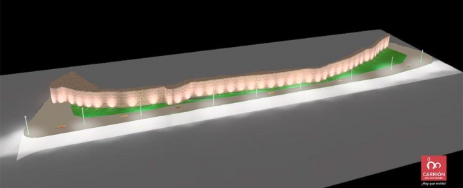 Restauración del lienzo oriental de la muralla de Carrión de los Condes