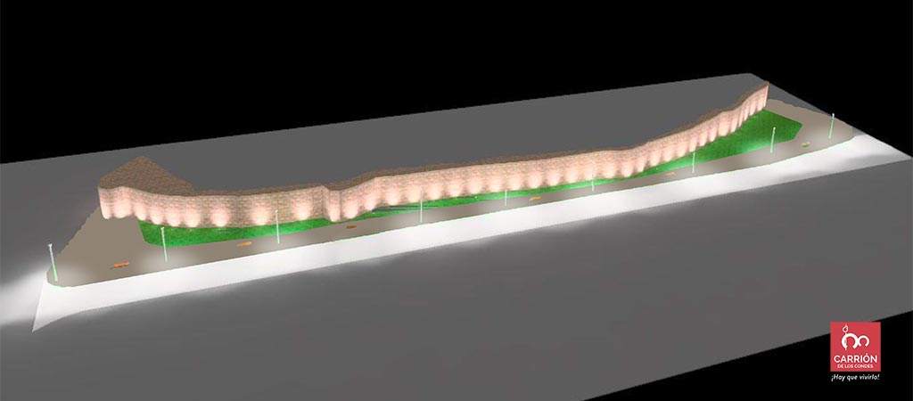 Restauración del lienzo oriental de la muralla de Carrión de los Condes