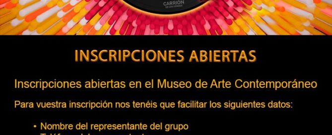 INSCRIPCIONES ABIERTAS CARRIÓN ME SUENA 2024