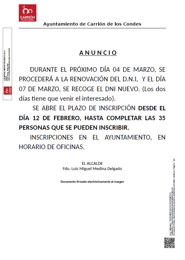 RENOVACIÓN DEL DNI
