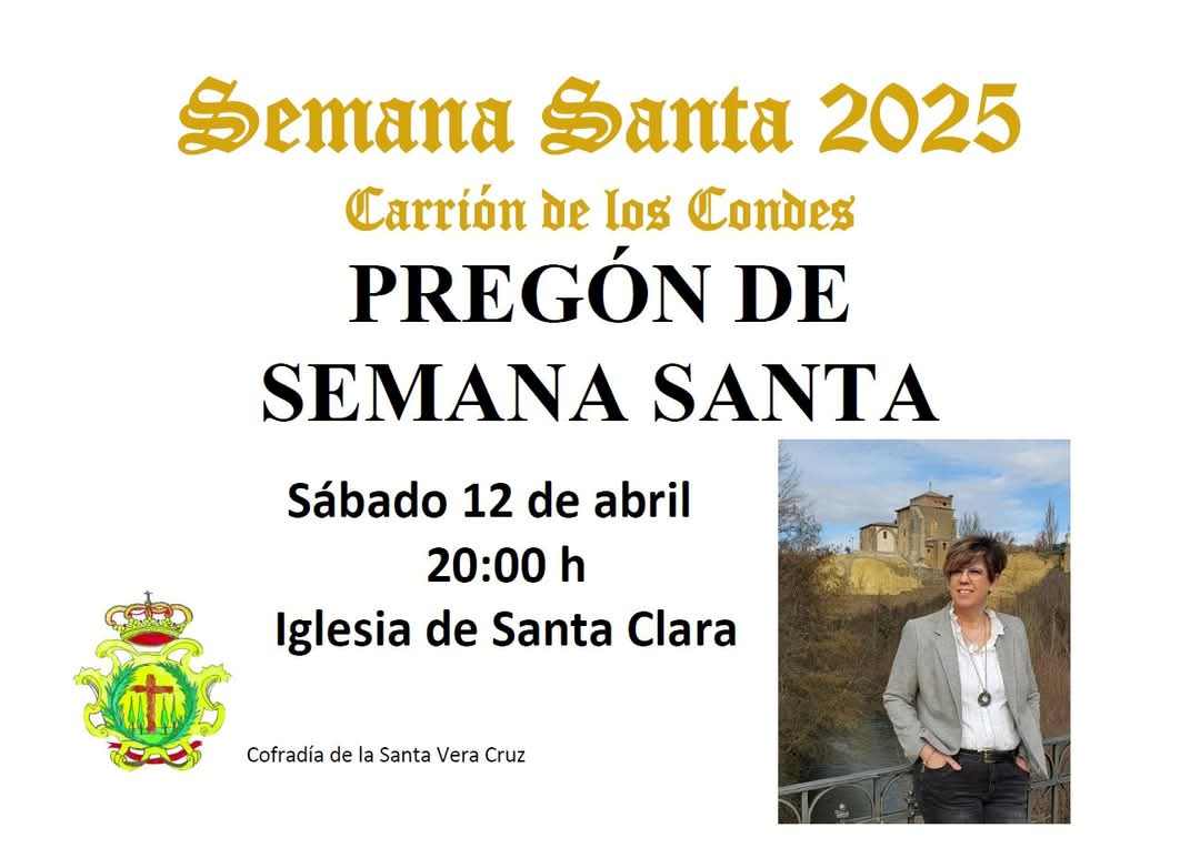 pregón de Semana Santa en la Iglesia de Santa Clara