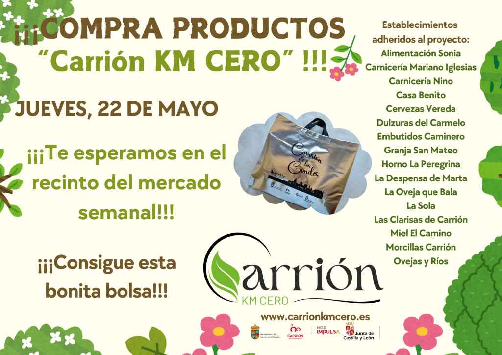 Compra productos Carrión KM CERO este jueves 22 de mayo