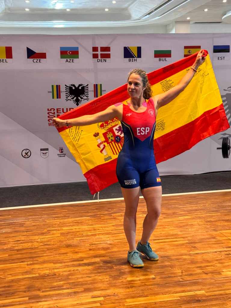 Vanessa Rabadán en Campeonato de Europa Máster de Halterofilia