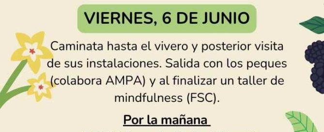 uta saludable hasta el vivero y posterior visita de sus instalaciones.