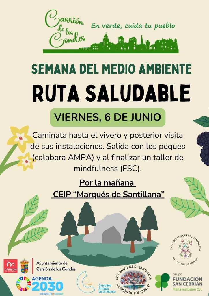 uta saludable hasta el vivero y posterior visita de sus instalaciones.