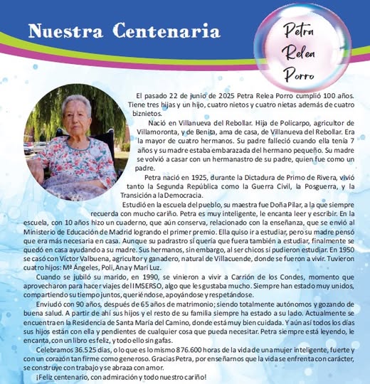 Cumpliendo 100 años