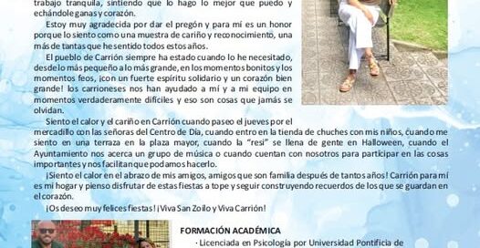 Pregonera San Zoilo 2025 REBECA PARÍS VILLASUR