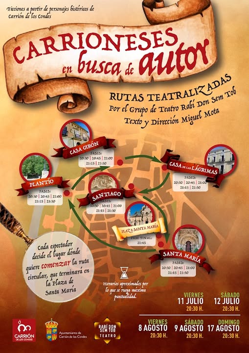 RUTA TEATRALIZADA: “Carrioneses en busca de autor”.