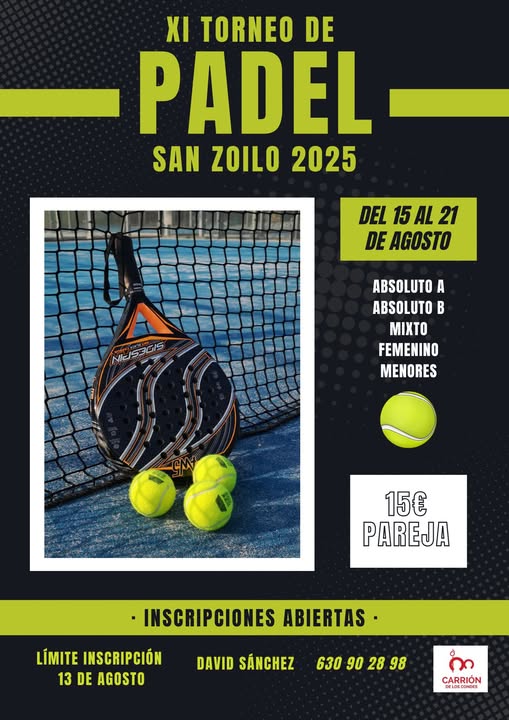 XI TORNEO DE PÁDEL SAN ZOILO
