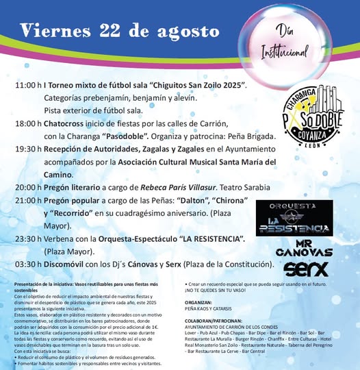 programación viernes 22 de agosto