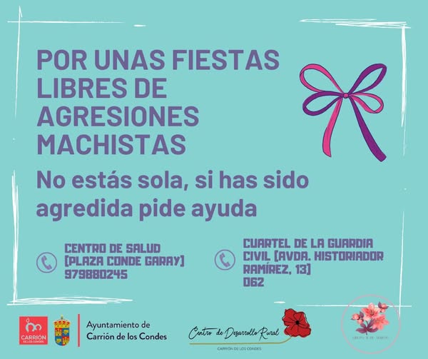PARA UNAS FIESTAS LIBRES DE AGRESIONES MACHISTAS