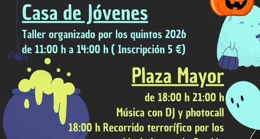 HALLOWEEN Taller organizado por los quintos 2026