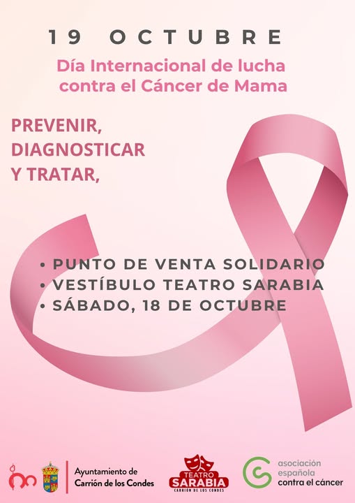 La AECC nos invita a colaborar, con motivo de la celebración del Día Internacional de Lucha contra el Cáncer de Mama