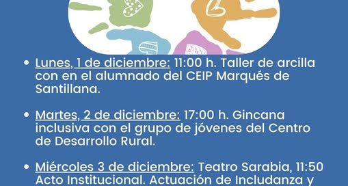 programa elaborado con motivo de la celebración del Día Internacional de las Personas con Discapacidad